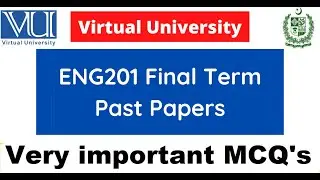 Eng201 Past MCQs   Most Important for Final Term Preparation  @ARSciencelogy