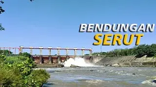 Bendungan Serut dari Sisi Barat  - STOCK VIDEO FOOTAGE FOR EDITING