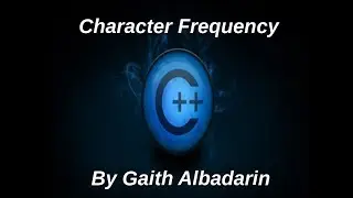 Character Frequency using an array C++ Lec2