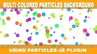 Multi colors particles in particles-js - Make particles background for website