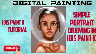 Simple portrait drawing in ibis paint x |Artvista