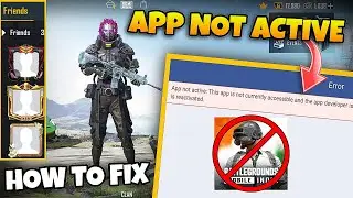 BGMI APP NOT ACTIVE PROBLEM FIX | BGMI FACEBOOK LOGIN PROBLEM