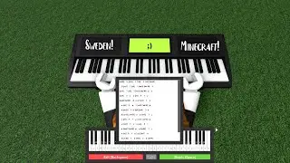 How to play Sweden/Minecraft song on piano! (Roblox)