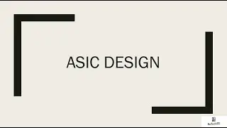 ASIC Design | Physical Design | VLSI