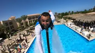 flyboard- coolest water show - هذا ماحدث عندما حاولنا الطياران فوق حمام السباحة ! فلاي بورد