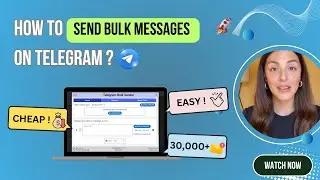 How to send Bulk Messages on Telegram | Send MASSIVE Messages on Telegram FAST!