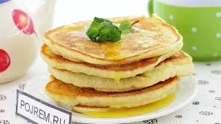 Пышные панкейки на кефире