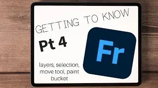 Using Layers, Selection and Move Tools, and Paint Bucket in Adobe Fresco