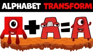 Alphabet Lore Snakes transform Numberblocks Letters (A-Z)
