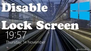 How to Disable Lock Screen on Windows 8.1