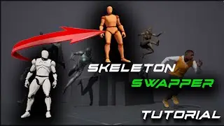 How to use UE4 mesh in GASP Tutorial || Skeleton Swapper