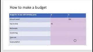 What is a budget