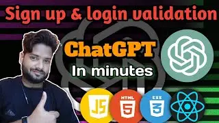 Validation login & signup form With ChatGPT || 100℅ accurate Results || @CodeDynamo2456
