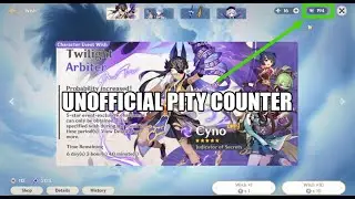 Unofficial pity counter Genshin Impact