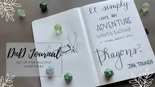Setting up your DnD Journal: Multiple Characters, Campaigns, and More