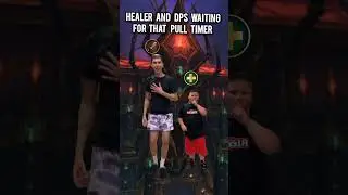 Healer and dps waiting for the pull timer #wow #worldofwarcraft #warcraft