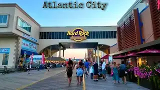 Atlantic City, NJ LIVE Evening Walk on The Boardwalk & Steel Pier (27 August 2024)