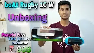 boAt Rugby 10 W Portable Bluetooth speaker Unboxing & Review in Hindi & speaker sound test | Boat
