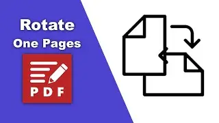 How to rotate just one page of a PDF in PDF XChange Editor