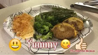 WHATS FOR DINNER?? (Parmesan crusted chicken) 🧡💛😋