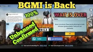 🇮🇳 FINALLY BGMI IS COMING BACK - OFFICIAL ANNOUNCEMENT BY KRAFTON 🥰 BGMI UNBAN NEWS IN HINDI