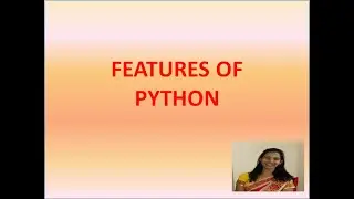 Features of Python programming language