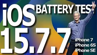 iOS 15.7.7 iPhone Battery Life / Battery Drain / Speed Test.