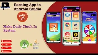 How to Create Earning App in android Studio , Complete  Source Code,  Daily Check In System | Part 5