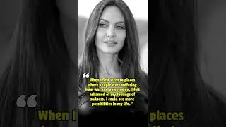 I COULD SEE MORE POSSIBILITIES IN MY LIFE : ANGELINA JOLIE | Angelina Jolie #shorts #angelinajolie