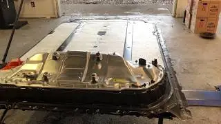A LOOK Inside a Tesla Model 3 After Battery Pack Removed