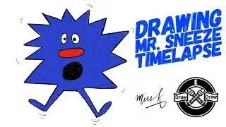 Drawing Mr Sneeze Timelapse
