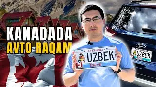 O’zbek yozuvi bo’lgan mashina raqami endi Kanada ko’chalarida…