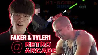 T1 Faker and Tyler1 Play Old Arcade Games