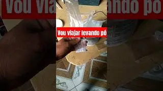 Viajo levando o pó na bagagem