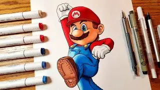 Drawing Mario | The Super Mario Bros. Movie (Time-lapse) Art by Isaac