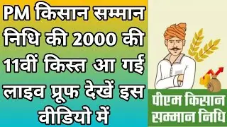 pm kisan 11th installment update , पीएम किसान की 11वीं किस्त का पैसा कैसे चेक करे ?