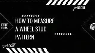 How to MEASURE a wheel stud pattern