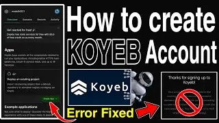 How to create Koyeb account | How to create Koyeb account Sinhala | Koyeb account| Koyeb error fixed