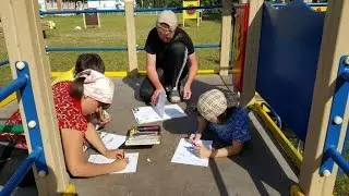 Лагерь в детском доме-интернате для детей- инвалидов в Тунгусово