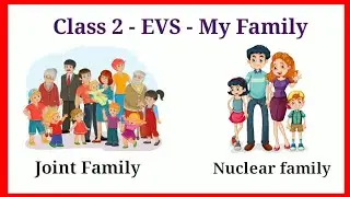 Class 2 EVS - My Family , Types of Family, Family Tree