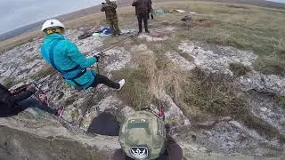 Белая Скала - дюльфер втроем Оксана, Анастасия и Александр :)