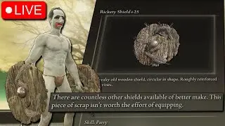 BEATING ELDEN RING DLC WITH THE WORST SHIELD (Rickety Shield)