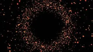 Circle Shape Particle Effect Black Screen Video Background HD 1080p | Frame for Wedding Background