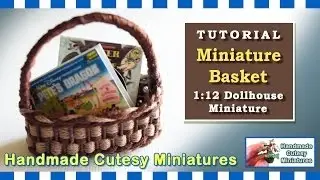 MINIATURE BASKET PARA O SEU DOLLHOUSE TUTORIAL COMPLETO, COMO WEAVE UM MINI CESTA