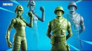 VICTORIA con LA SKIN *SOLDADO DE JUGUETE* FORNITE (Skin Toy Story)-