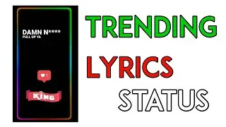 Trending Lyrics ❤️ Video Editing Instagram