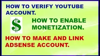 How TO Verify Channel And Monetize And Link Adsense Account(part-2)FULL TUTORIAL