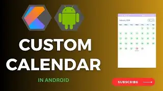 Custom Calendar in Android | Implement Custom Calendar without using library #android #calendar