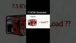 7.5 kva generator output load capacity 