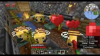 Auto Pumpkin Farm with Beehive | Minecraft  1.21